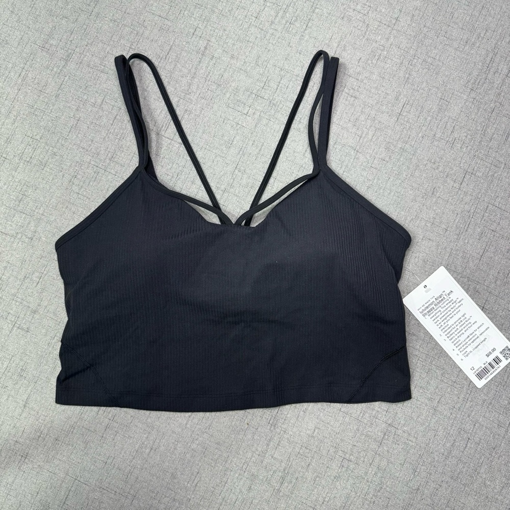 Lululemon Align Strappy Back Tank Top Black 10 12 Nwt - Picture 4 of 8